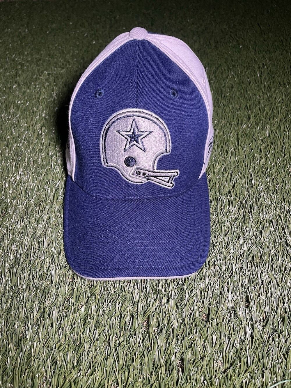 Vintage Reebok Dallas Cowboys NFL Football Blue White Gridiron Classic Official